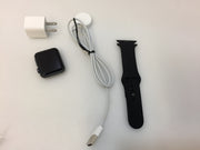 Apple Watch Series 1 42mm Aluminum Case Space Gray Sport Black Band MNNL2LL/A